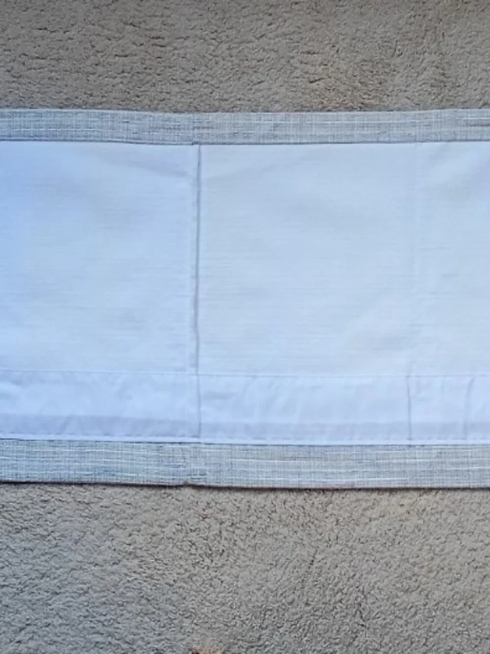 JCPenney Home Collection Set of 2 Window Valance Insulated Lined Gray Blue NWOT